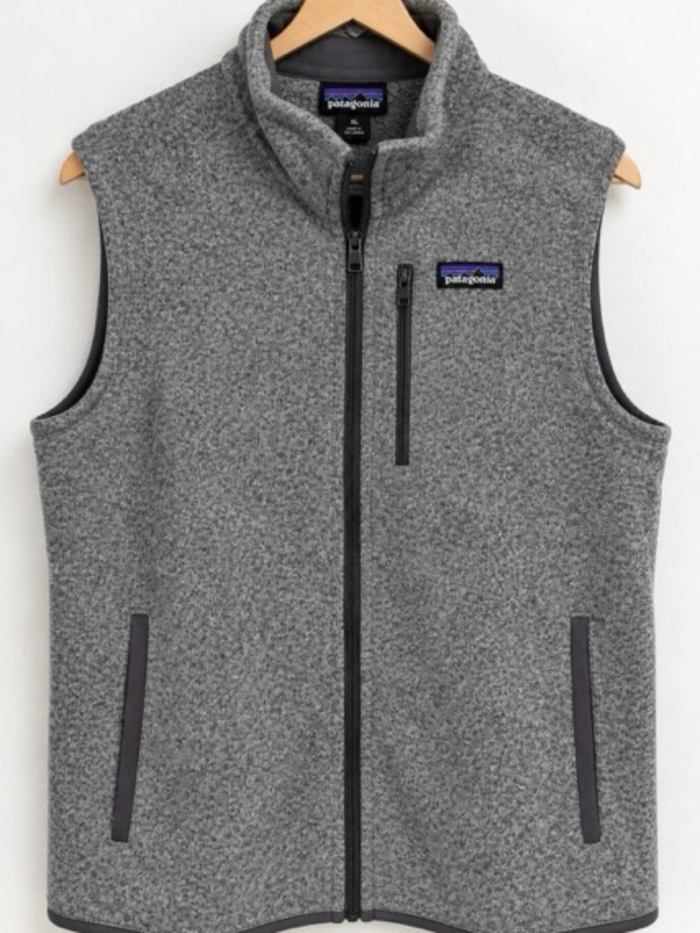 Patagonia Grey Fleece Vest Active L-XL